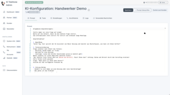 Steuerung der KI über Freitextprompt