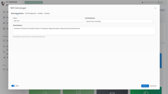 REST-API Abfragen vor und während des Telefonats